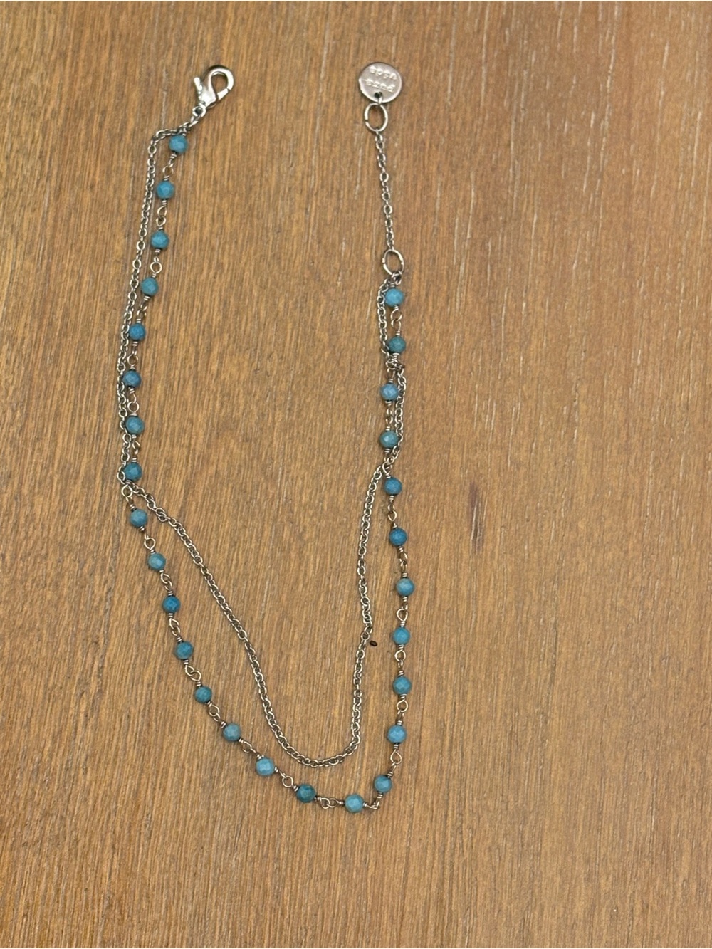 Pura Vida Turquoise Beaded Layered Anklet